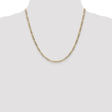Load image into Gallery viewer, 10k 3.5mm Semi-Solid Figaro Chain
