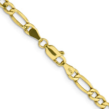 Load image into Gallery viewer, 10k 4.2mm Semi-Solid Figaro Chain

