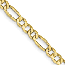 Load image into Gallery viewer, 10k 4.2mm Semi-Solid Figaro Chain
