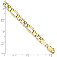 Load image into Gallery viewer, 10k 5.35mm Semi-Solid Figaro Chain
