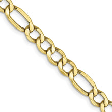 Load image into Gallery viewer, 10k 5.35mm Semi-Solid Figaro Chain
