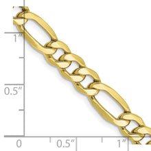 Load image into Gallery viewer, 10k 6.25mm Semi-Solid Figaro Chain

