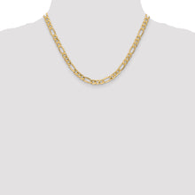Load image into Gallery viewer, 10k 6.25mm Semi-Solid Figaro Chain
