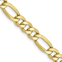 Load image into Gallery viewer, 10k 6.25mm Semi-Solid Figaro Chain
