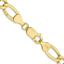 Load image into Gallery viewer, 10k 7.3mm Semi-Solid Figaro Chain
