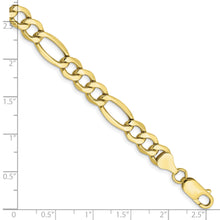 Load image into Gallery viewer, 10k 7.3mm Semi-Solid Figaro Chain
