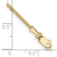 Load image into Gallery viewer, 10k 1.1mm Box Chain Anklet
