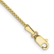 Load image into Gallery viewer, 10k 1.1mm Box Chain Anklet
