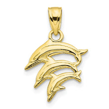 Load image into Gallery viewer, 10k Dolphin Charm
