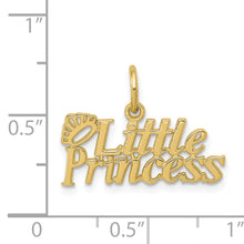 Load image into Gallery viewer, 10k LITTLE PRINCESS with Crown Charm

