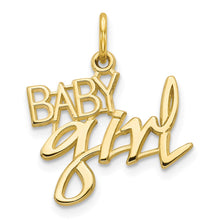 Load image into Gallery viewer, 10k BABY GIRL Charm
