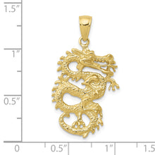 Load image into Gallery viewer, 10k Solid 3-D Dragon Pendant
