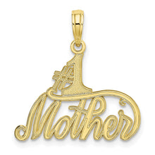 Load image into Gallery viewer, 10K &num;1 MOTHER Pendant
