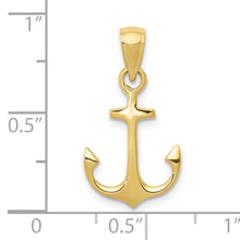 Load image into Gallery viewer, 10k Anchor Pendant
