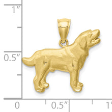 Load image into Gallery viewer, 10K Diamond-cut Labrador Retriever Pendant
