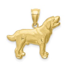 Load image into Gallery viewer, 10K Diamond-cut Labrador Retriever Pendant
