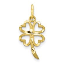 Load image into Gallery viewer, 10k Four Leaf Clover Pendant

