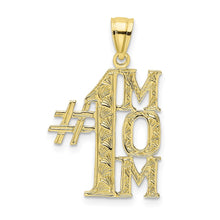 Load image into Gallery viewer, 10K &num;1 MOM Vertical Pendant
