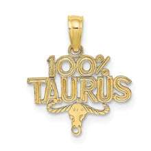 Load image into Gallery viewer, 10K 100% TAURUS Zodiac Charm

