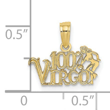 Load image into Gallery viewer, 10K 100% VIRGO Zodiac Charm

