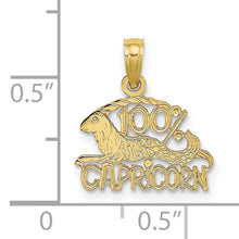 Load image into Gallery viewer, 10K 100% CAPRICORN Zodiac Charm
