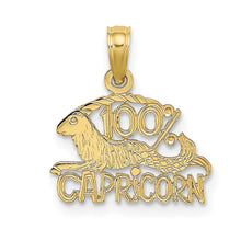 Load image into Gallery viewer, 10K 100% CAPRICORN Zodiac Charm
