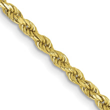 Load image into Gallery viewer, 10k 2.5mm Semi-solid D/C Rope Chain
