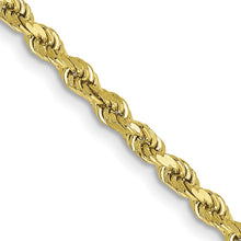 Load image into Gallery viewer, 10k 3mm Semi-solid D/C Rope Chain
