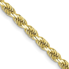 Load image into Gallery viewer, 10k 3.5mm Semi-solid D/C Rope Chain
