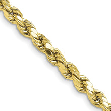 Load image into Gallery viewer, 10k 4.9mm Semi-solid D/C Rope Chain
