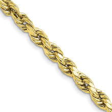 Load image into Gallery viewer, 10k 5.5mm Semi-solid D/C Rope Chain
