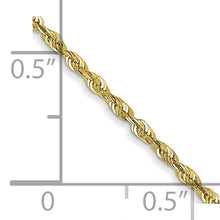 Load image into Gallery viewer, 10k 1.5mm Extra-Light D/C Rope Chain
