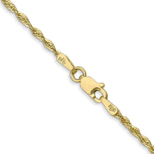 Load image into Gallery viewer, 10k 1.8mm Extra-Light D/C Rope Chain
