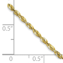 Load image into Gallery viewer, 10k 1.8mm Extra-Light D/C Rope Chain
