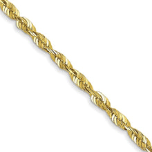 Load image into Gallery viewer, 10k 1.8mm Extra-Light D/C Rope Chain
