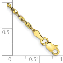 Load image into Gallery viewer, 10k 2.0mm Extra-Light D/C Rope Chain
