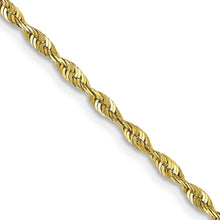 Load image into Gallery viewer, 10k 2.0mm Extra-Light D/C Rope Chain
