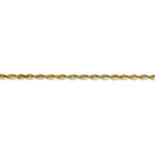 Load image into Gallery viewer, 10k 2.25mm Extra-Light Diamond Cut Rope Chain
