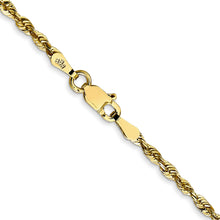 Load image into Gallery viewer, 10k 2.25mm Extra-Light Diamond Cut Rope Chain
