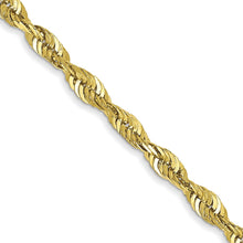 Load image into Gallery viewer, 10k 2.50mm Extra-Light D/C Rope Chain
