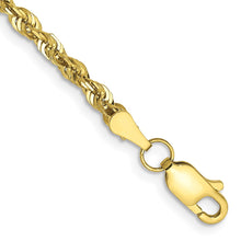 Load image into Gallery viewer, 10k 2.75mm Extra-Light D/C Rope Chain
