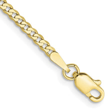 Load image into Gallery viewer, 10k 2.2mm Flat Beveled Curb Chain
