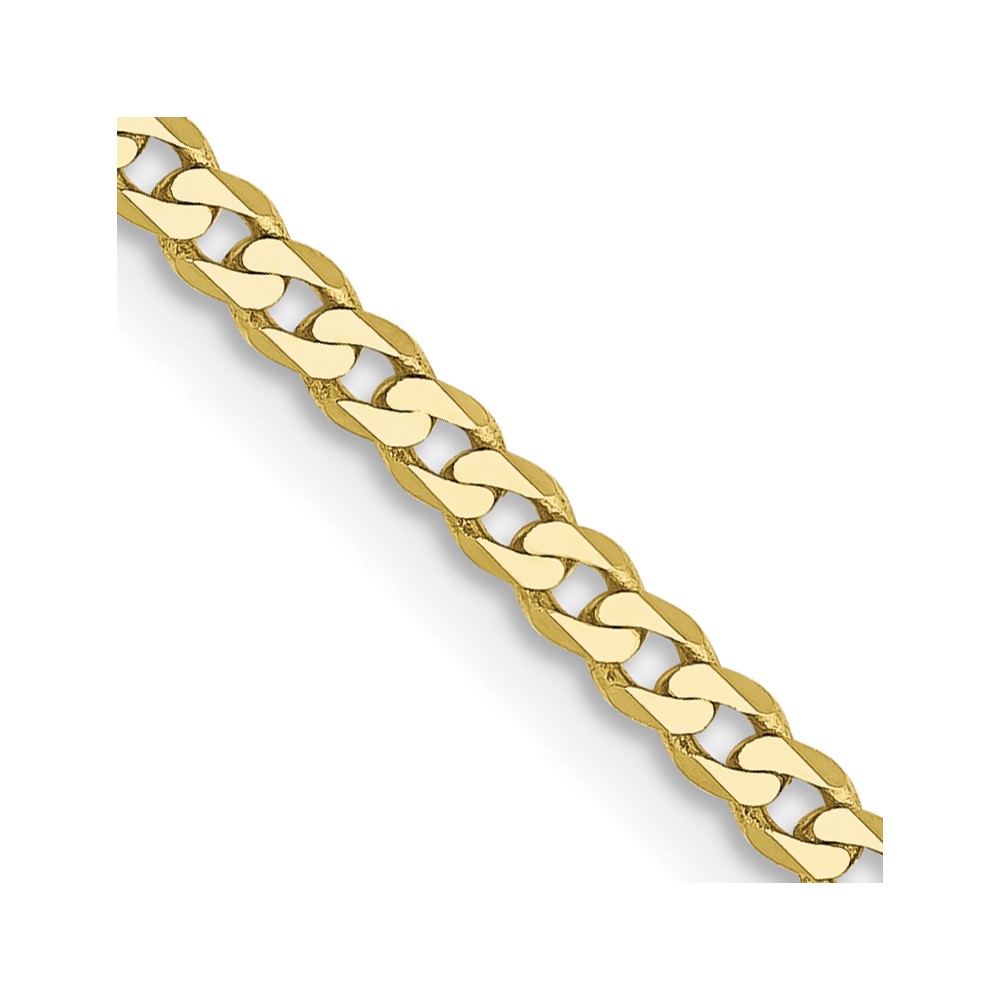 10k 2.2mm Flat Beveled Curb Chain