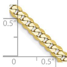 Load image into Gallery viewer, 10k 3.9mm Flat Beveled Curb Chain

