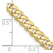 Load image into Gallery viewer, 10k 4.75mm Flat Beveled Curb Chain
