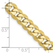 Load image into Gallery viewer, 10k 6.75mm Flat Beveled Curb Chain
