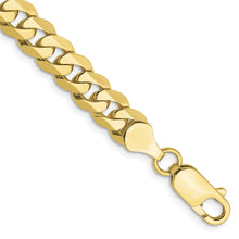 Load image into Gallery viewer, 10k 6.75mm Flat Beveled Curb Chain
