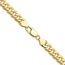 Load image into Gallery viewer, 10k 7.75mm Flat Beveled Curb Chain
