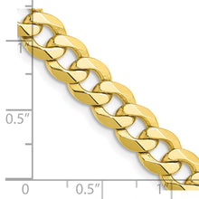 Load image into Gallery viewer, 10k 7.75mm Flat Beveled Curb Chain
