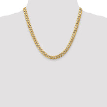 Load image into Gallery viewer, 10k 7.75mm Flat Beveled Curb Chain
